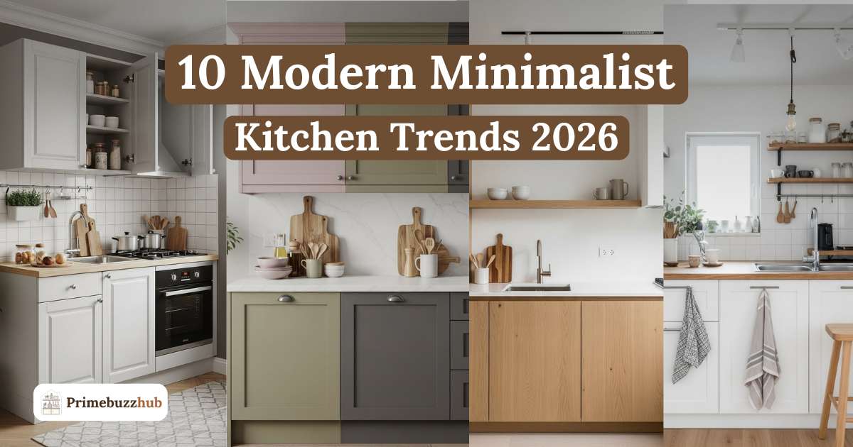 10 Modern Minimalist Kitchen Trends 2026 for Small Spaces and Clean Design